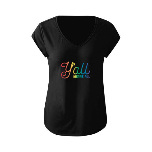 Femmoora ™ Y’all Means All Rainbow Tee